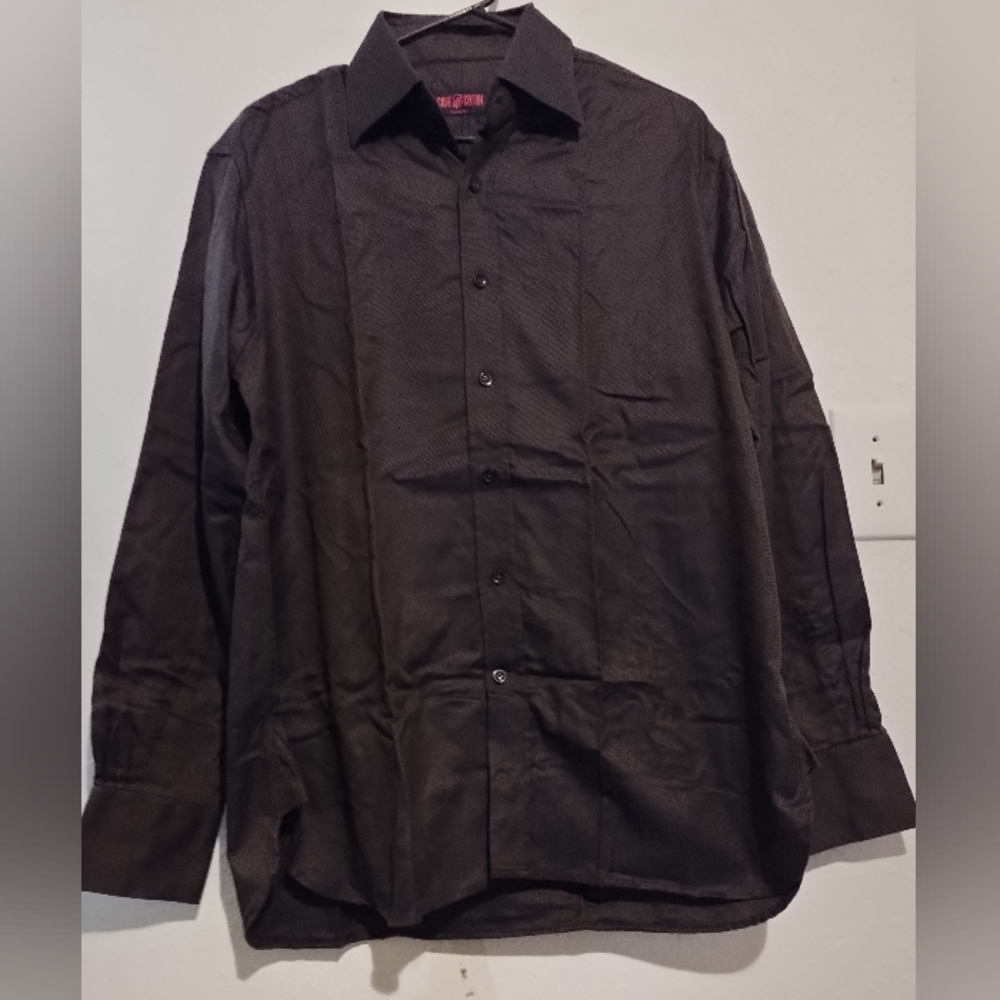 Cafe Cotton brown black shirt